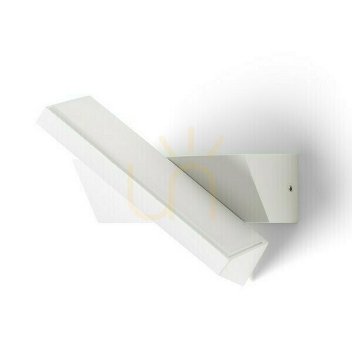 Kontrollera Vägglampa Twist vägglampa Vit 230 V Led 12 W Ip65 3000 K