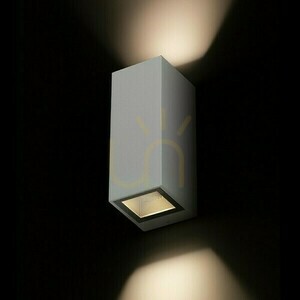 Utomhus vägglampa Desmond Ii vägglampa Silver Grey 230 V Gu10 2x35 W Ip44 small 2