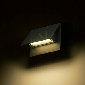 Utomhus vägglampa Geri Antracit 230 V Led 5 W Ip54 3000 K small 1