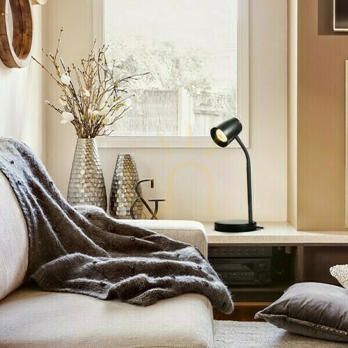 Kontrollera Joli Bordslampa Svart 230 V Led Gu10 10 W.