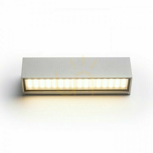 Kontrollera Utomhus vägglampa Camargue Silver Grey Satin Glass 230 V Led 6 W Ip65 3000 K