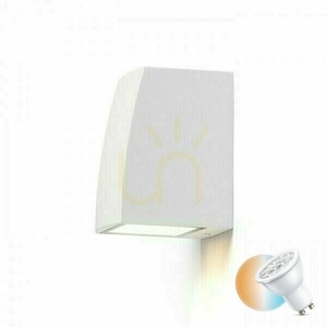 Selma vägglampa för utomhusbruk Vit 230 V Gu10 35 W ip54 small 0