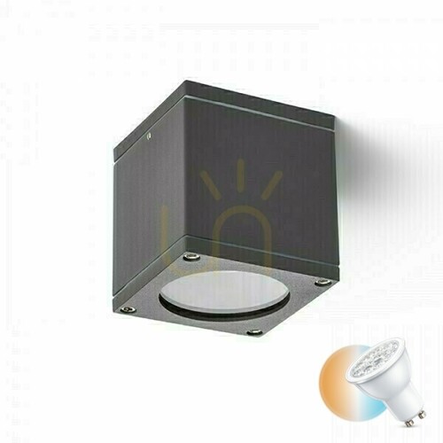 Kontrollera Plafonds Utomhus Rodge Tak Antracit 230 V Gu10 35 W Ip54