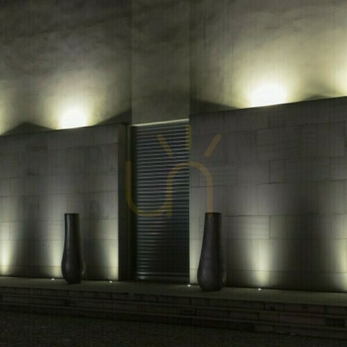 Kontrollera Orbu Sq 10 Rostfritt stål Infälld utomhusarmatur 230 V Led Gu10 15 W Ip67