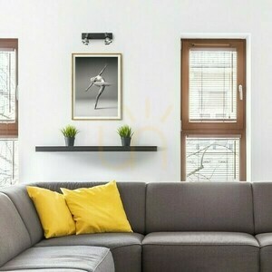 Rendl TRICA II svart vägg- och takspot 2 × GU10 2 × 25 W R13374 small 2
