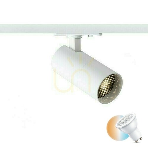 Kontrollera Forza Spotlight för 1-fas skena vit 230 V Led Gu10 10 W.