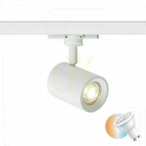 Kontrollera Cadenza Spotlight För 3 Fas Vit 230 V Led Gu10 10 Watt Bus.