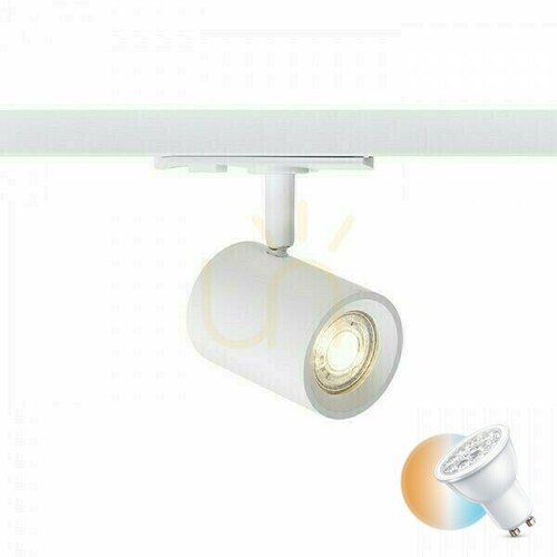 Kontrollera Cadenza Spotlight För 1 Fas Vit 230 V Led Gu10 10 Watt Bus.