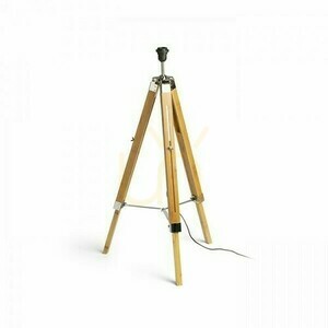 Alvis Lampskärm Tillbehör Golvstativ Bambu/Krom 230 V E27 28 Watt. small 1