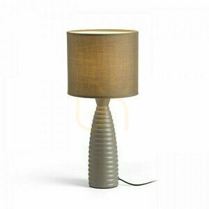 Laura Beige Grå Bordslampa 230 V E27 28 W. small 1
