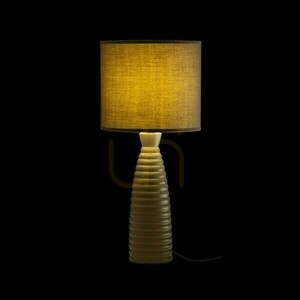 Laura Beige Grå Bordslampa 230 V E27 28 W. small 2