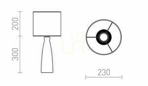 Rendl LAURA R13324 beigegrå bordslampa E27 small 6