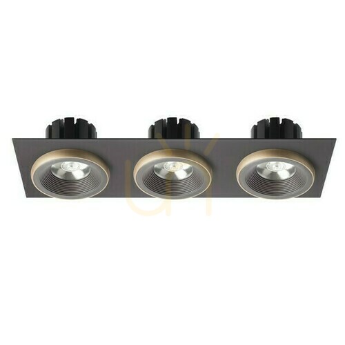 Kontrollera Sharm Sq Iii Brons/Pärlguld Infälld takarmatur 230 V Led 3x10 W 24° 3000 K