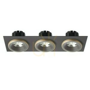 Sharm Sq Iii Brons/Pärlguld Infälld takarmatur 230 V Led 3x10 W 24° 3000 K small 1
