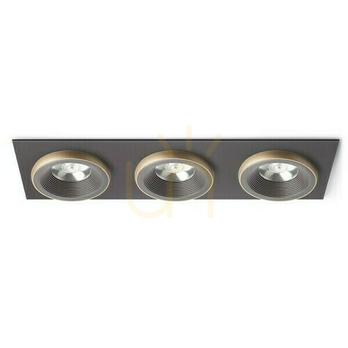 Kontrollera Sharm Sq Iii Brons/Pärlguld Infälld takarmatur 230 V Led 3x10 W 24° 3000 K
