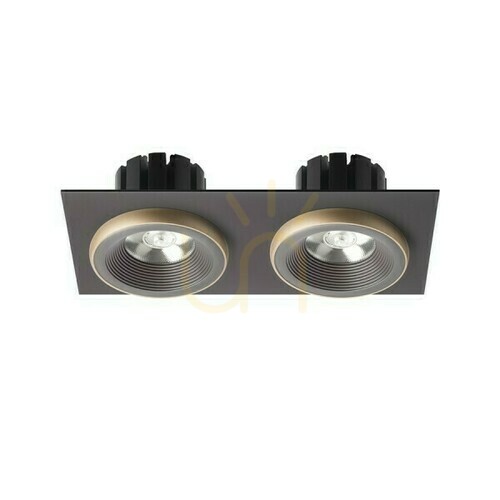 Kontrollera Sharm Sq Ii Infälld armatur Brons/Pärlguld 230 V Led 2x10 W 24° 3000 K