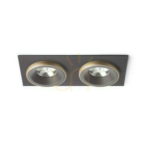 Kontrollera Sharm Sq Ii Infälld armatur Brons/Pärlguld 230 V Led 2x10 W 24° 3000 K