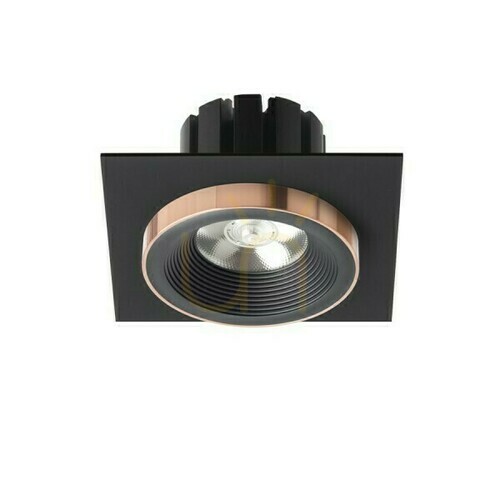 Kontrollera Rendl SHARM SQ I infälld armatur, svart / svart koppar, LED 10 W, 3000 K, 24°