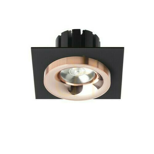 Kontrollera Sharm Sq I Svart Koppar/Koppar Infälld Armatur 230 V Led 10 W 24° 3000 K