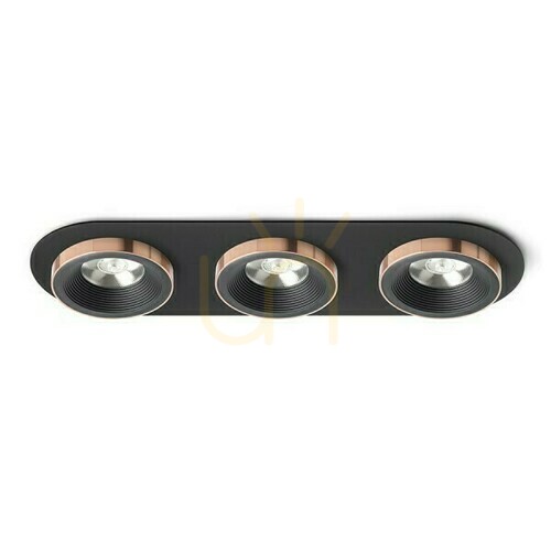 Kontrollera Sharm R Iii Infälld armatur Svart/Black Koppar 230 V Led 3x10 W 24° 3000 K