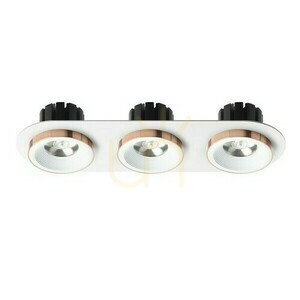 Sharm R Iii Infälld armatur Vit Koppar 230 V Led 3x10 W 24° 3000 K small 1