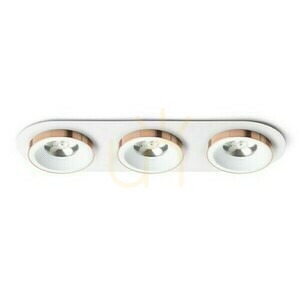 Sharm R Iii Infälld armatur Vit Koppar 230 V Led 3x10 W 24° 3000 K small 0