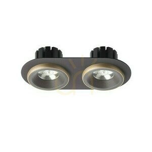 Sharm R Ii Infälld armatur Brons/Pärlguld 230 V Led 2x10 W 24° 3000 K small 1