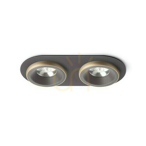 Kontrollera Sharm R Ii Infälld armatur Brons/Pärlguld 230 V Led 2x10 W 24° 3000 K