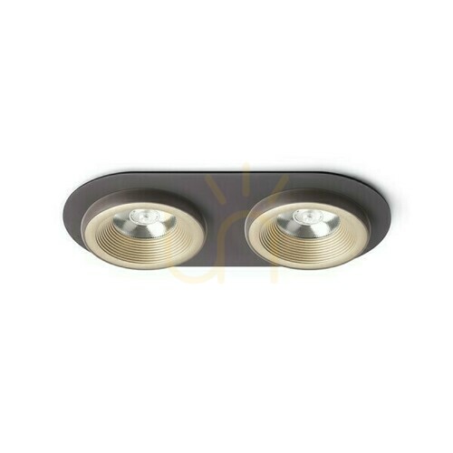 Kontrollera Sharm R Ii Pearl Gold/Bronze Infälld armatur 230 V Led 2x10 W 24° 3000 K