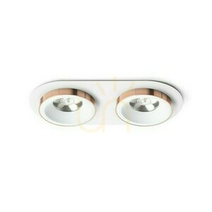 Sharm R Ii Infälld armatur Vit Koppar 230 V Led 2x10 W 24° 3000 K small 0