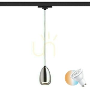 Babades Pendellampa För Räls 3 Fas Nickel Matt 230 V Gu10 35 W. small 0