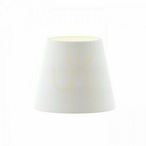 Skärmar, Lampskärmar Nizza 18/15 Polycotton Vit/Vit Pvc Max. 28 W small 2