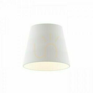 Skärmar, Lampskärmar Nizza 18/15 Polycotton Vit/Vit Pvc Max. 28 W small 0