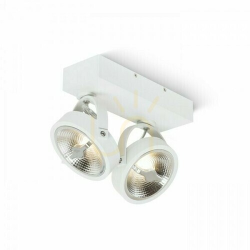 Kontrollera Vägglampa Kelly Led Ii Dimm vägglampa Vit 230 V 2x12 W 24° 3000 K