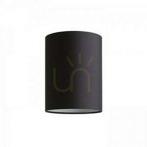 Lampskärm, Ron 15/20 Polycotton Svart/Vit PVC Max lampskärm. 28 W small 1