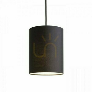 Lampskärm, Ron 15/20 Polycotton Svart/Vit PVC Max lampskärm. 28 W small 2