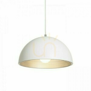 Carissima 40 mattvit / silvergrå taklampa 230 E27 42 W. small 1