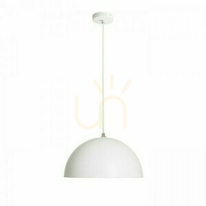 Carissima 40 mattvit / silvergrå taklampa 230 E27 42 W. small 4