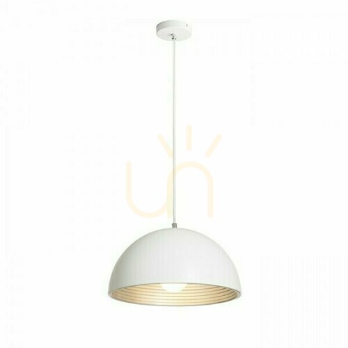 Kontrollera Carissima 40 mattvit / silvergrå taklampa 230 E27 42 W.