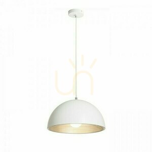 Carissima 40 mattvit / silvergrå taklampa 230 E27 42 W. small 0