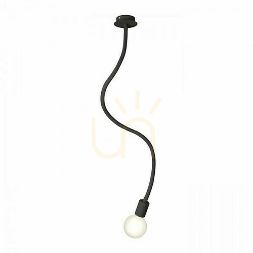 Kontrollera Rendl LOYD E27 I taklampa med flexibel arm, svart, max 15 W