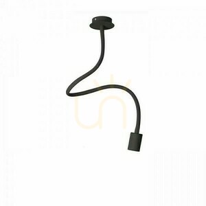 Rendl LOYD E27 I taklampa med flexibel arm, svart, max 15 W small 2