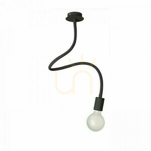 Rendl LOYD E27 I taklampa med flexibel arm, svart, max 15 W small 0