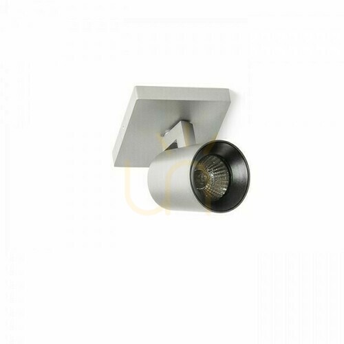 Kontrollera Kenny I Borstad aluminium/svart utanpåliggande lampa 230 V Gu10 35 Watt.
