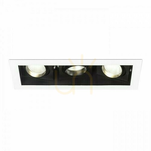 Kontrollera Rendl BONDY III infälld armatur, vit, LED 3 × 7 W, 3000 K, R12858
