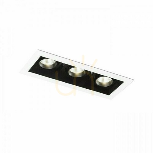 Kontrollera Rendl BONDY III infälld armatur, vit, LED 3 × 7 W, 3000 K, R12858