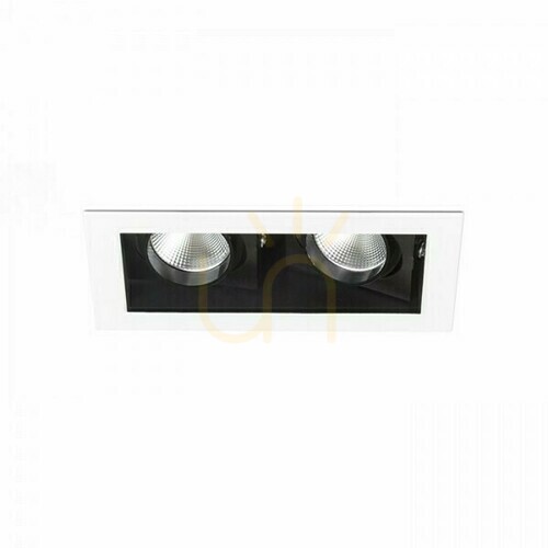 Kontrollera Bondy Ii Infälld armatur Vit 230 V Led 2x7 W 24° 3000 K