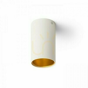Rendl TUBA CEILING R12745 taklampa, matt vit/guld, GU10 7 W small 3