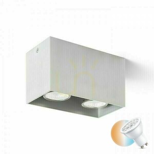 Downlight Agate Ii Borstad Aluminium Tak 230 V Gu10 2x35 W. small 0