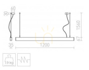 Pesante 35 Pendellampa 230 V Led 40 W 3000 K i anodiserad aluminium small 5